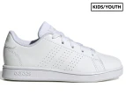 Adidas Kids'/Youth Advantage Sneakers - Cloud White/Grey One
