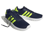 Adidas Men's Lite Racer 3.0 Runners - Dark Blue/Lucid Lemon/White