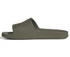 Adidas Unisex Adilette Aqua Slides - Olive Strata