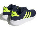 Adidas Men's Lite Racer 3.0 Runners - Dark Blue/Lucid Lemon/White