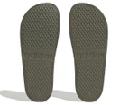 Adidas Unisex Adilette Aqua Slides - Olive Strata