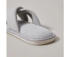 Target Womens Hayley Waffle Jersey Scuff Slippers - Grey