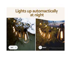 17m Solar Festoon Lights Outdoor LED String Light Christmas Party Decor