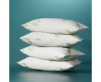 Giselle Bedding 4 Pack Bamboo Pillow Family Hotel