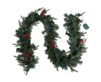 Jingle Jollys 2.4m Christmas Garland with LED Lights Decorations Xmas Party