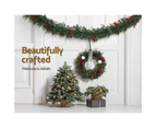 Jingle Jollys 2.4m Christmas Garland with LED Lights Decorations Xmas Party