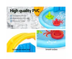 Bestway Kids Pool 115x89x76cm Inflatable Play Swimming Pools w/ Canopy 31L