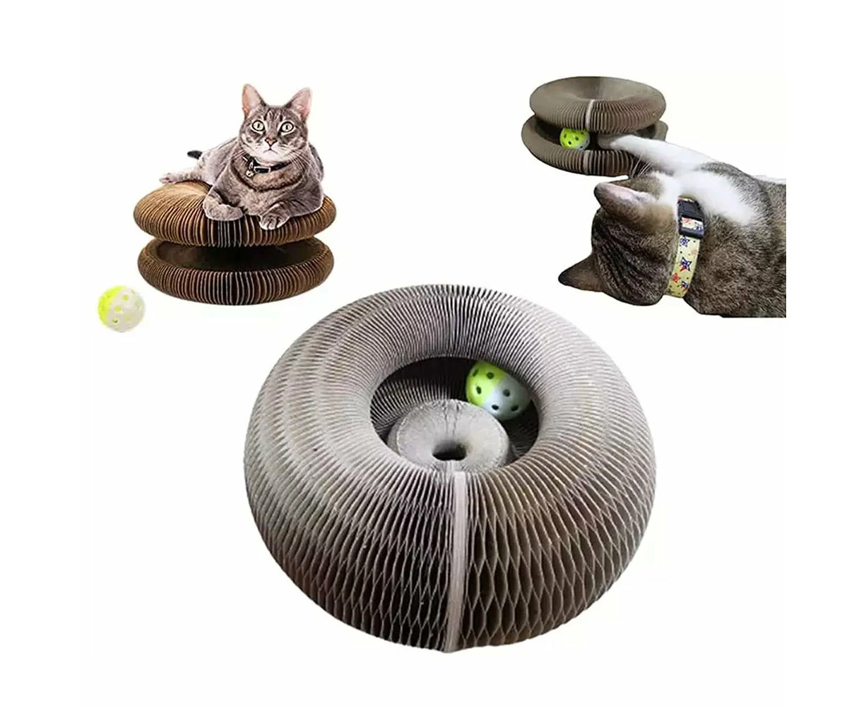 Foldable Cardboard Scratching Post Cat Scraping Pad