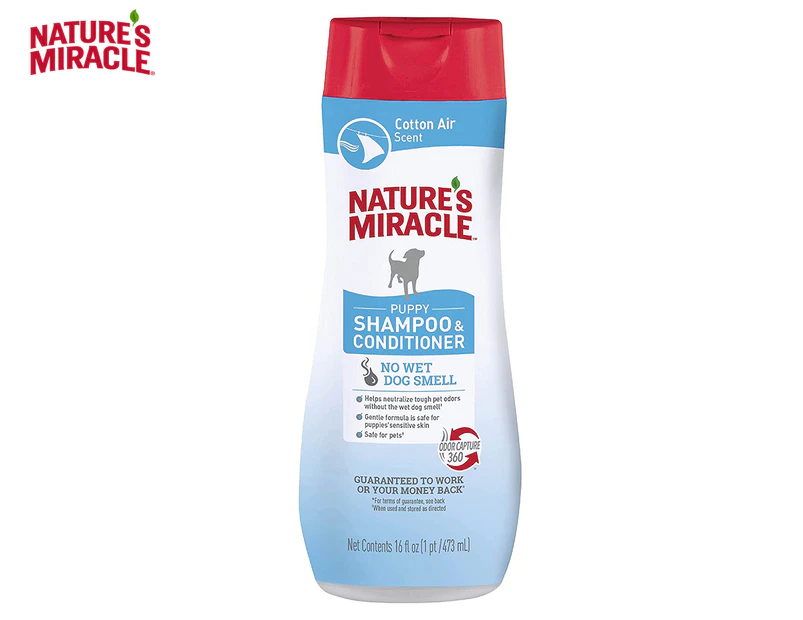 Natures Miracle Puppy Shampoo & Conditioner Cotton Air Scent 473ml