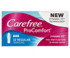 Carefree ProComfort Regular Tampons 32pk