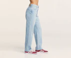 Wrangler Women's Frances Mid Straight Jeans - Millenia Blue