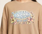 Wrangler Women's Coastal Floral Tee / T-Shirt / Tshirt - Sandshell