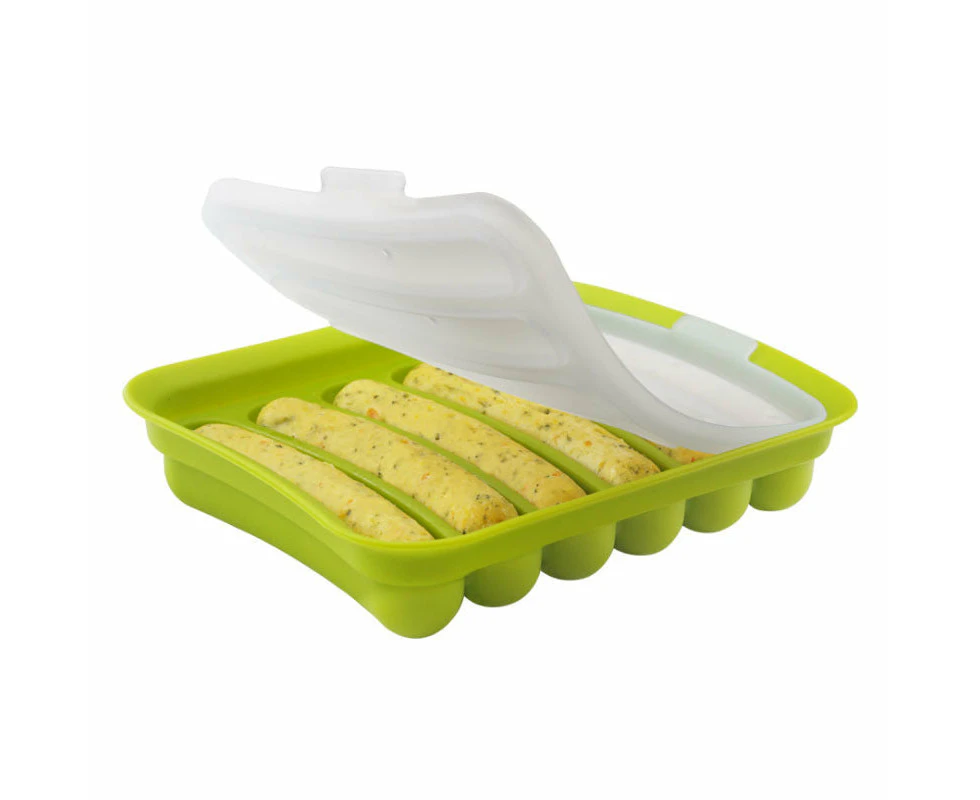 Non-Stick Silicone Sausage Maker Mould - Green