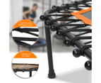 ADVWIN 50 Inch Mini Trampoline Fitness Trampolines with Adjustable Foam Handle