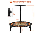 ADVWIN 50" Mini Fitness Trampoline Rebounder for Adults and Kids Indoor&Outdoor Max Load 150kg