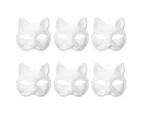 Blank Cat Cosplay Masks Cartoon Paper Mask Adult Masquerade Party Favors