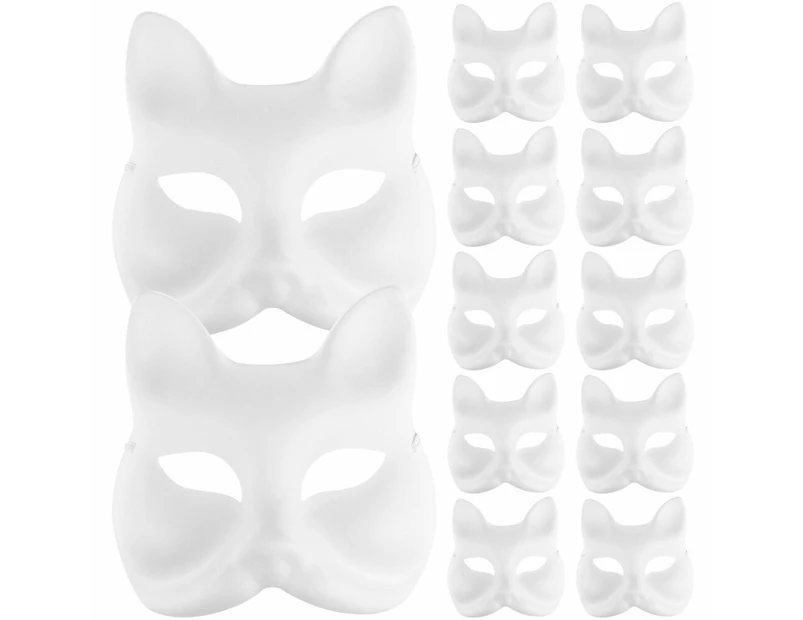 Fox Mask Japanese Half Mask Blank Diy Mask Half Fox Mask Blank Prop