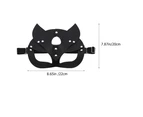 Leather Mask Masquerade Mask Fox Shape Mask Party Mask for Cosplay Halloween Costume