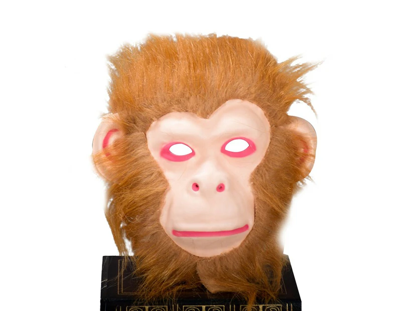 Monkey Mask Halloween Cosplay Costumes Mask Creepy Terrifying Toothy Burrs Mask