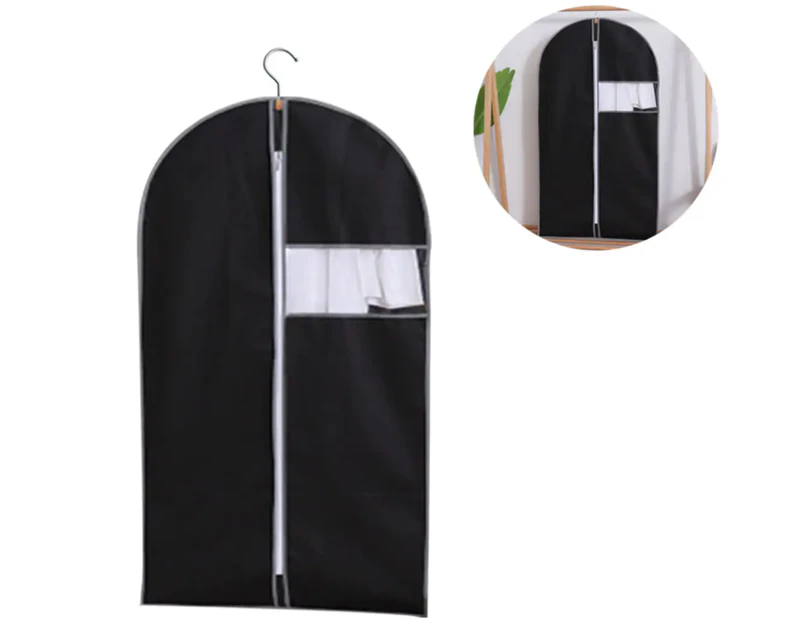 Dustproof Storage Garment Bag Dress Cover Clothes Protector Black Size-60*100CM