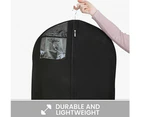 Wedding Dress Garment Bags for Storage Dustproof Cover Black Size-180*80*22cm