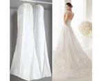 Wedding Dress Garment Bags for Storage Dustproof Cover White Size-180*80*22cm