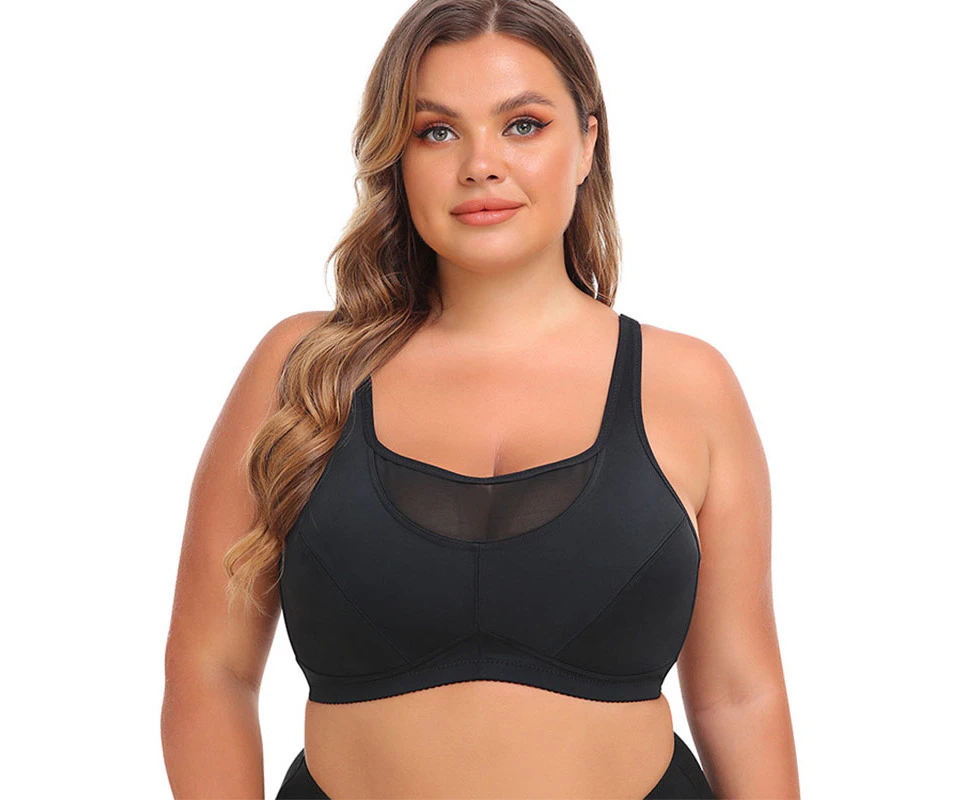 Adore Back Close Sports Bras Wirefree High Impact Plus Size