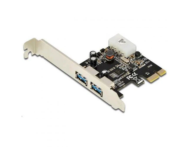 Digitus DS-30220-4 PCIE USB3.0 2-Port Add-On card w/low Profile [DS-30220-4]