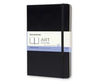 Moleskine Hard Cover A5 Art Folio Sketchbook Plain Notebook 96 Pages Large Black