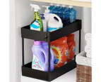 2 Tier Multi Purpose Under Sink Organizer Shelf Storage Rack For Bathroom And Kitchen