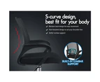 ALFORDSON Office Chair Mesh Executive Seat Gaming Computer Racing Work - Black