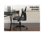 ALFORDSON Mesh Office Chair Executive Fabric Tilt Seat Gaming Computer [Model: Leroi - Dark Grey]