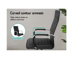 ALFORDSON Office Chair Padded Seat Ergonomic Executive Computer Study [Mode: Nyssa - High Back - Black]