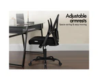 ALFORDSON Mesh Office Chair Executive Fabric Seat Gaming Tilt Computer ALL Black
