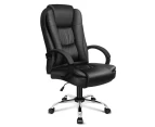 ALFORDSON Executive Office Chair PU Leather Computer Gaming Racer [Model: Adam - Black]
