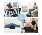 Starry Eucalypt Foot Rest Stool Foot Pad Pillow Foam Cushion Adjustable Office Under Desk Black