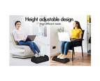 Starry Eucalypt Foot Rest Stool Foot Pad Pillow Foam Cushion Adjustable Office Under Desk Black