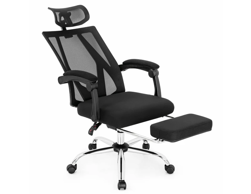 Mesh Office Chair Recliner Executive Computer Gaming Chair w/ Footrest