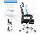 Mesh Office Chair Recliner Executive Computer Gaming Chair w/ Footrest