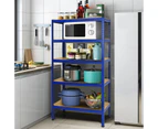 Costway 1.8M Steel Display Shelves Warehouse Storage Racking 5-Tier Adjustable Shelf Garage House Blue