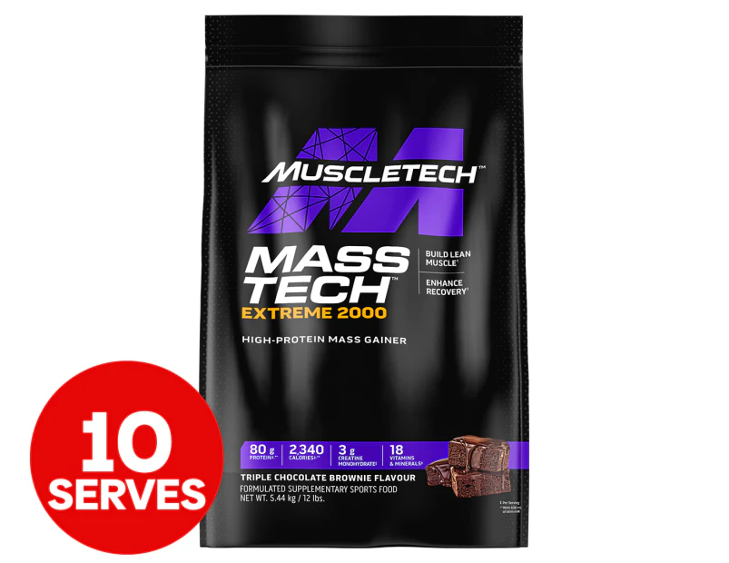 MuscleTech Mass Tech Extreme 2000 Mass Gainer Chocolate 5.44kg