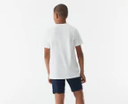 Nike Sportswear Youth Boys' Logo Repeat Tee / T-Shirt / Tshirt - White