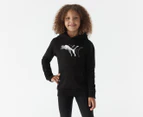 Puma Youth Girls' Power Graphic Hoodie - Black