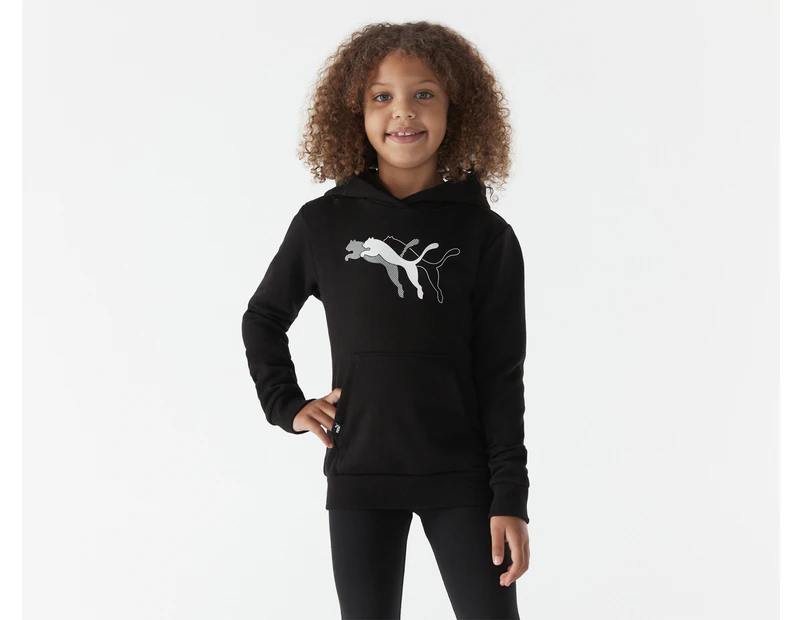 Puma Youth Girls' Power Graphic Hoodie - Black