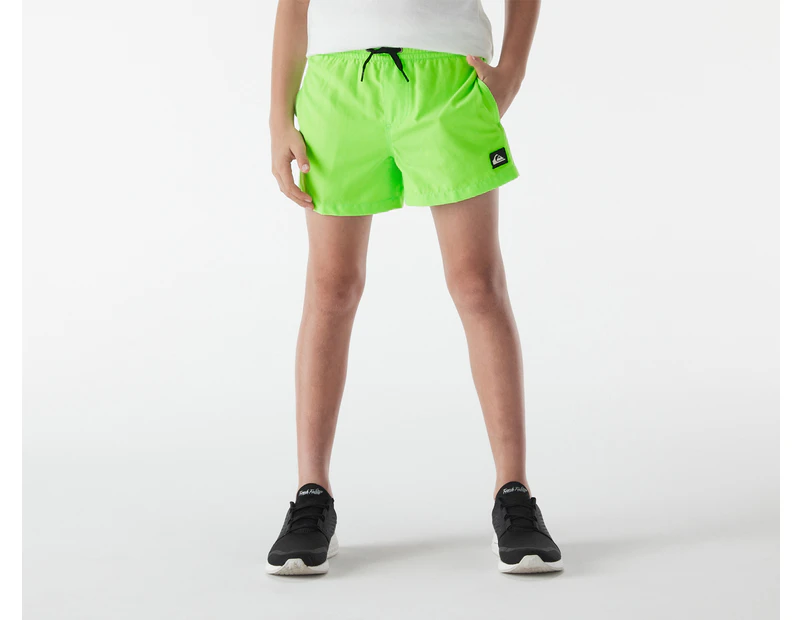 Quiksilver Youth Boys' 13" Everyday Volley Swim Shorts - Green Gecko