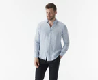 Polo Ralph Lauren Men's Classics Long Sleeve Shirt - Blue/White