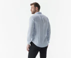 Polo Ralph Lauren Men's Classics Long Sleeve Shirt - Blue/White