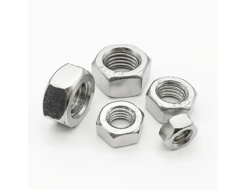 Nuts Bolts A2 304 Stainless Steel Hexagon Nut For Screw Bolt,25pcs M5