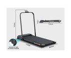 BLACK LORD Treadmill Electric Walking Pad Home Fitness Foldable w/ Smart Watch