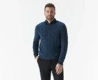 Polo Ralph Lauren Men's Driver Long Sleeve Sweater - Navy Heather